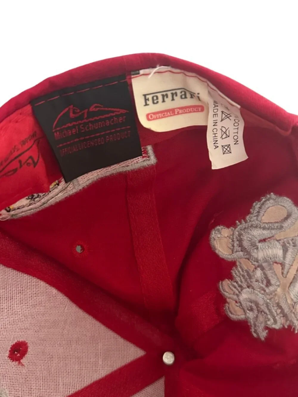 Vintage Michael Schumacher Ferrari 7x Formula 1 World Champion Hat